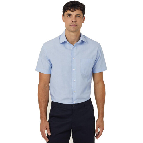 WORKWEAR, SAFETY & CORPORATE CLOTHING SPECIALISTS - Everyday - TEXTURED MENS SHORT SLEEVE SHIRT