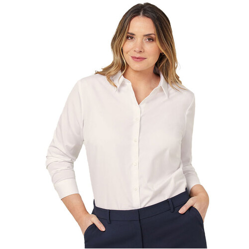 WORKWEAR, SAFETY & CORPORATE CLOTHING SPECIALISTS COTTON LONG SLEEVE SHIRT - Womens