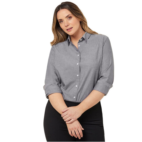 WORKWEAR, SAFETY & CORPORATE CLOTHING SPECIALISTS - COTTON CHAMBRAY LONG SLEEVE SHIRT - Womens