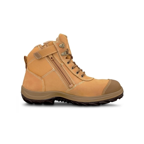 WORKWEAR, SAFETY & CORPORATE CLOTHING SPECIALISTS WB 34 - Hiker Lace Up Zip Side Boot - Wheat