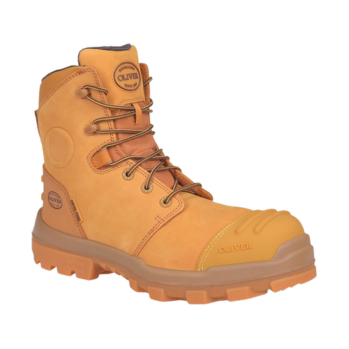 WORKWEAR, SAFETY & CORPORATE CLOTHING SPECIALISTS - AT 54 - 150mm Wheat Zip Sided Boot
