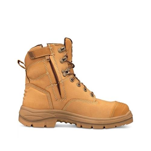 WORKWEAR, SAFETY & CORPORATE CLOTHING SPECIALISTS AT 55 - 150mm Zip Side Lace Up Boot - Wheat