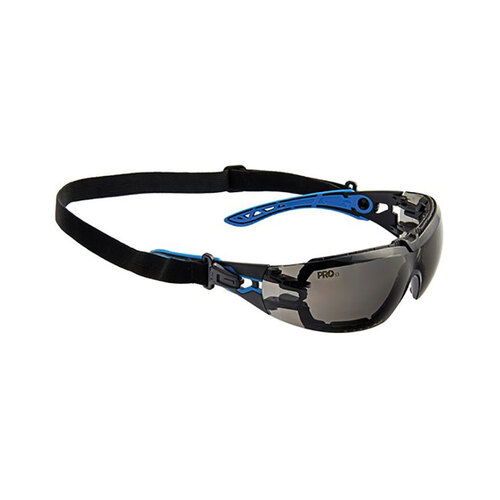 WORKWEAR, SAFETY & CORPORATE CLOTHING SPECIALISTS PROTEUS 5 SAFETY GLASSES SMOKE LENS SPEC AND GASKET COMBO