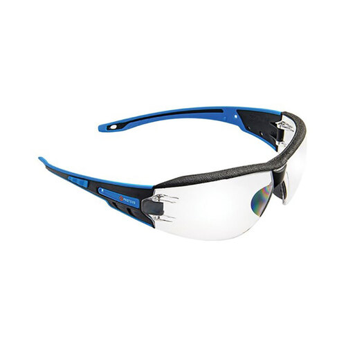 WORKWEAR, SAFETY & CORPORATE CLOTHING SPECIALISTS PROTEUS 1 SAFETY GLASSES CLEAR LENS INTEGRATED BROW DUST GUARD