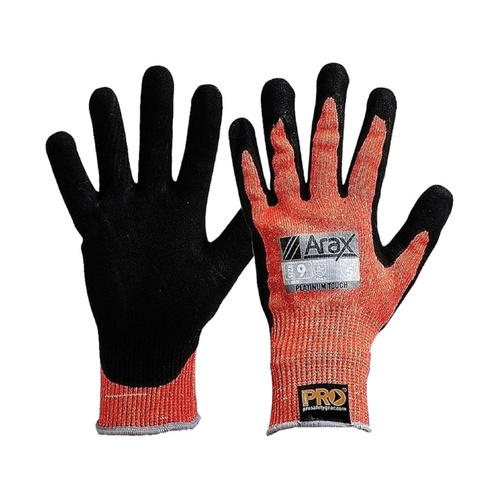 WORKWEAR, SAFETY & CORPORATE CLOTHING SPECIALISTS Arax Platinum Pu/Nitrile Foam Dip On Red 13G Liner