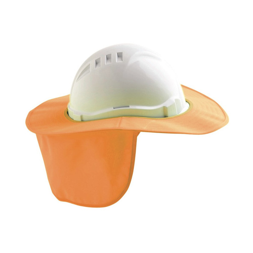 WORKWEAR, SAFETY & CORPORATE CLOTHING SPECIALISTS - Fluro Orange V6 & V9 Hard Hat Brim - Plastic/ Polyester