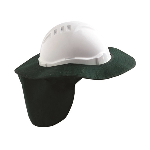 WORKWEAR, SAFETY & CORPORATE CLOTHING SPECIALISTS - Green V6 & V9 Hard Hat Brim - Plastic/ Polyester