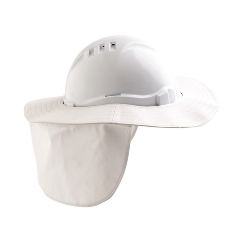 WORKWEAR, SAFETY & CORPORATE CLOTHING SPECIALISTS White V6 & V9 Hard Hat Brim - Plastic/ Polyester