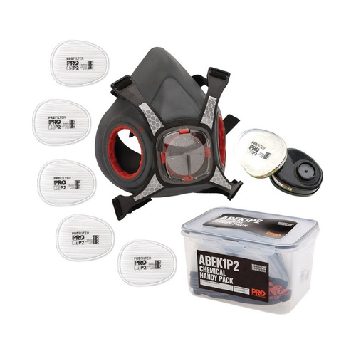 WORKWEAR, SAFETY & CORPORATE CLOTHING SPECIALISTS Maxi Mask 2000 Half Face Respirator Chemical Kit Handy Pack