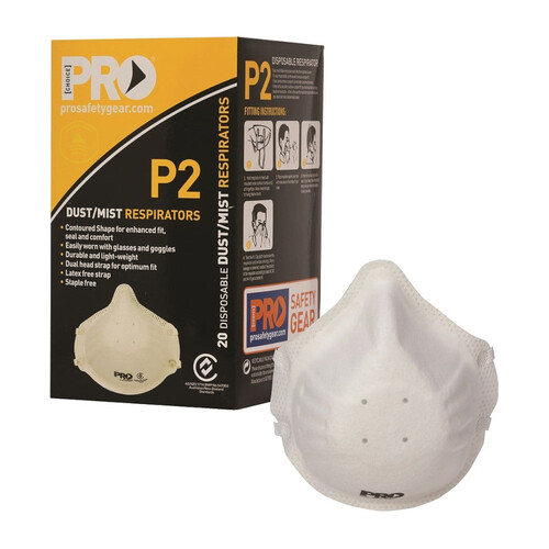 WORKWEAR, SAFETY & CORPORATE CLOTHING SPECIALISTS P2 Respirators - Box of 20