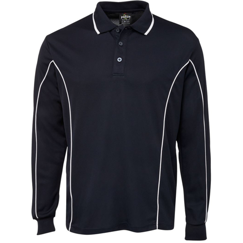 WORKWEAR, SAFETY & CORPORATE CLOTHING SPECIALISTS PODIUM L/S PIPING POLO