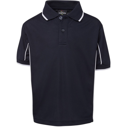 WORKWEAR, SAFETY & CORPORATE CLOTHING SPECIALISTS Podium Kids Short Sleeve Piping Polo