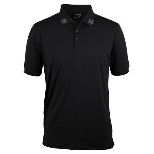 WORKWEAR, SAFETY & CORPORATE CLOTHING SPECIALISTS - PODIUM 4 STRIPE S/S STRETCH POLO
