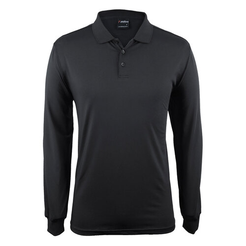 WORKWEAR, SAFETY & CORPORATE CLOTHING SPECIALISTS - PODIUM L/S STRETCH POLO