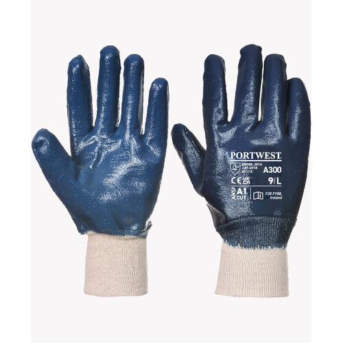 WORKWEAR, SAFETY & CORPORATE CLOTHING SPECIALISTS - Nitrile Knitwrist Glove