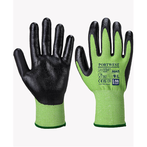 WORKWEAR, SAFETY & CORPORATE CLOTHING SPECIALISTS - Green Cut Nitrile Foam Glove