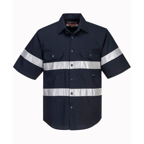 WORKWEAR, SAFETY & CORPORATE CLOTHING SPECIALISTS Geelong Shirt Short Sleeve Regular Weight (Old WW909A)