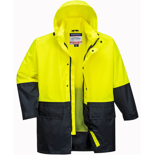 WORKWEAR, SAFETY & CORPORATE CLOTHING SPECIALISTS Kimberley Lightweight Hi-Vis Rain Jacket (Old HV206)