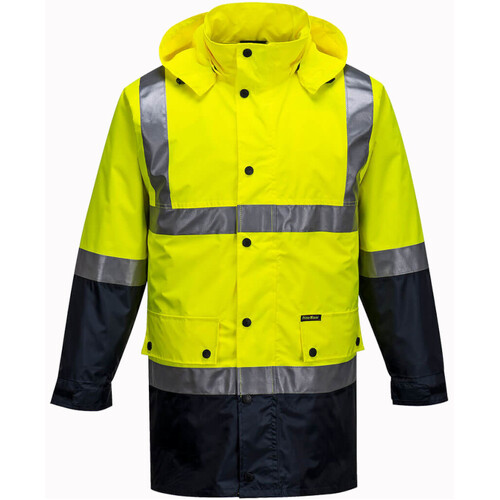 WORKWEAR, SAFETY & CORPORATE CLOTHING SPECIALISTS Eyre Lightweight Hi-Vis Rain Jacket with Tape (Old HV306)