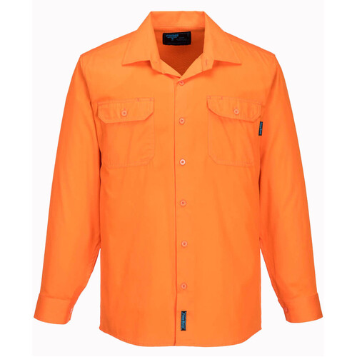 WORKWEAR, SAFETY & CORPORATE CLOTHING SPECIALISTS - Hi-Vis Lightweight Long Sleeve Shirt (Old WWL301)