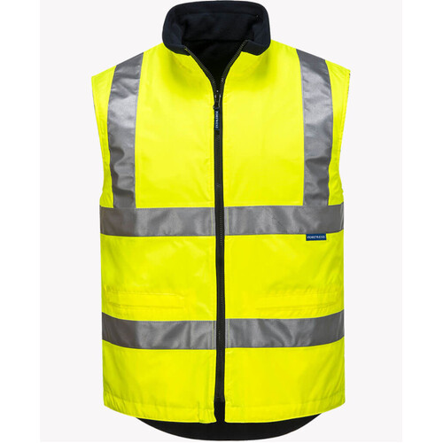 WORKWEAR, SAFETY & CORPORATE CLOTHING SPECIALISTS - Day/Night Polar Fleece Reversible Vest (Old HV214)