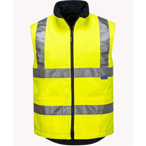 WORKWEAR, SAFETY & CORPORATE CLOTHING SPECIALISTS Day/Night Polar Fleece Reversible Vest (Old HV214)