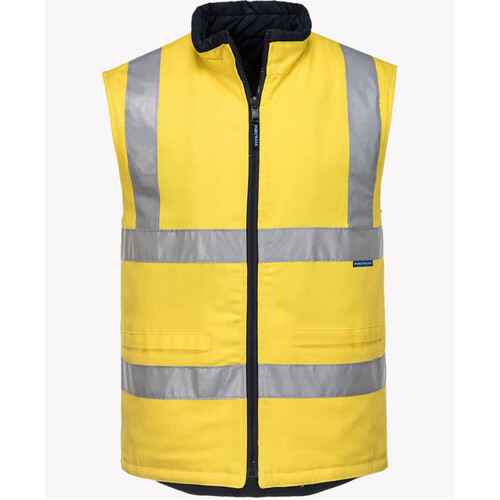 WORKWEAR, SAFETY & CORPORATE CLOTHING SPECIALISTS - Day/Night 100% Cotton Reversible Vest (Old WWV278)