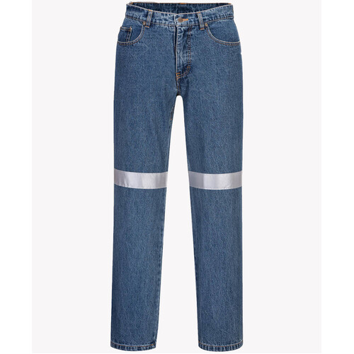 WORKWEAR, SAFETY & CORPORATE CLOTHING SPECIALISTS Denim Pants with Tape (Old DMJ169K)