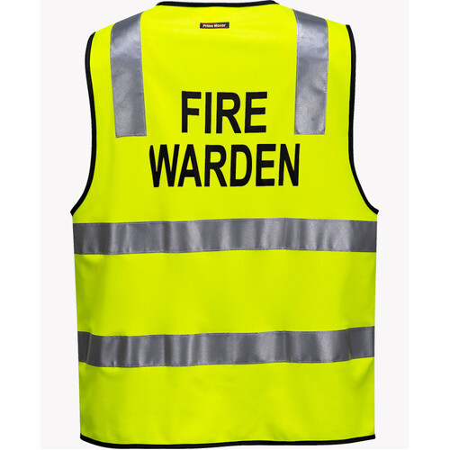 WORKWEAR, SAFETY & CORPORATE CLOTHING SPECIALISTS Day/Night Safety Vest with Tape - FIRE WARDEN (Old HV102Z-FW)