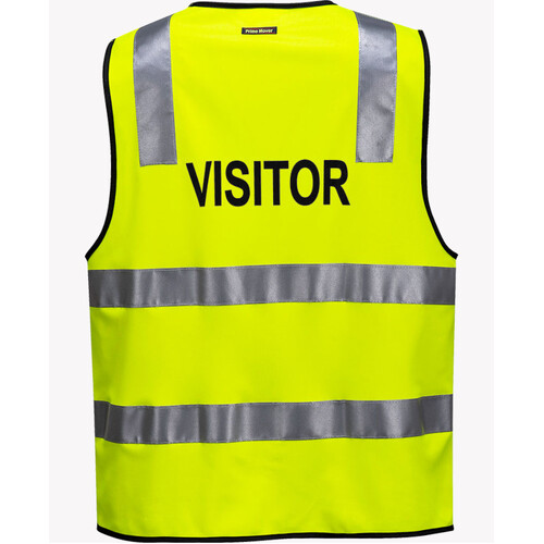 WORKWEAR, SAFETY & CORPORATE CLOTHING SPECIALISTS Day/Night Safety Vest with Tape - VISITOR (Old HV102Z-V)