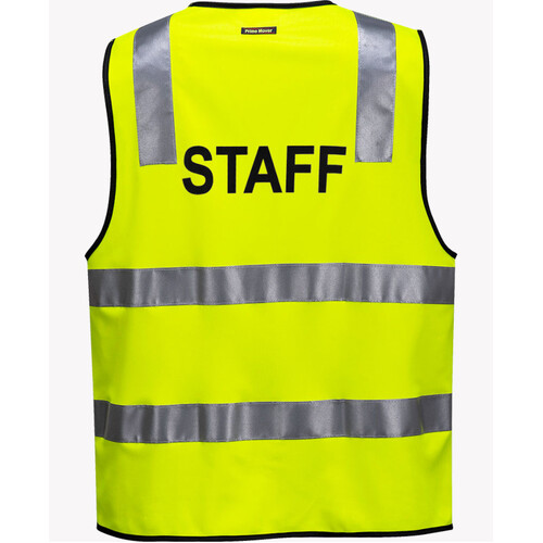 WORKWEAR, SAFETY & CORPORATE CLOTHING SPECIALISTS Day/Night Safety Vest with Tape - STAFF (Old HV102Z-ST)