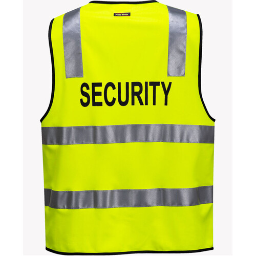 WORKWEAR, SAFETY & CORPORATE CLOTHING SPECIALISTS - Day/Night Safety Vest with Tape - SECURITY (Old HV102Z-S)