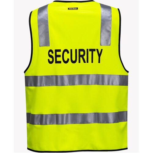 WORKWEAR, SAFETY & CORPORATE CLOTHING SPECIALISTS Day/Night Safety Vest with Tape - SECURITY (Old HV102Z-S)