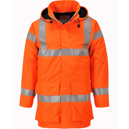 WORKWEAR, SAFETY & CORPORATE CLOTHING SPECIALISTS - Bizflame Rain Hi-Vis Multi Lite Jacket