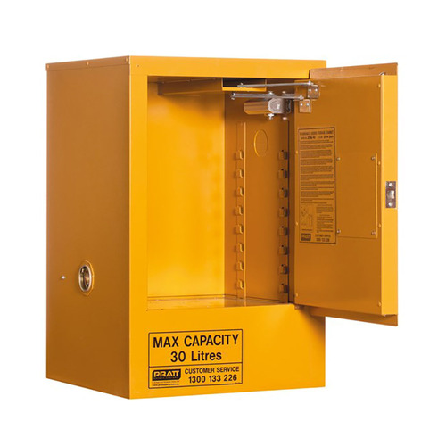WORKWEAR, SAFETY & CORPORATE CLOTHING SPECIALISTS Flammable Storage Cabinet 30L 1 Door, 1 Shelf