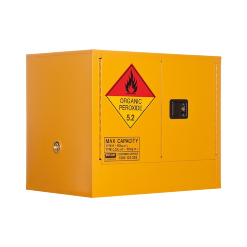 WORKWEAR, SAFETY & CORPORATE CLOTHING SPECIALISTS - PRATT ORGANIC PEROXIDE CABINET 100LTR. 2 DOOR, 1 SHELF