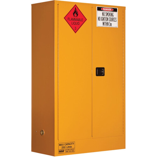 WORKWEAR, SAFETY & CORPORATE CLOTHING SPECIALISTS Flammable Storage Cabinet 250L 2 Door, 3 Shelf