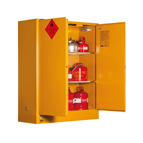 WORKWEAR, SAFETY & CORPORATE CLOTHING SPECIALISTS Flammable Storage Cabinet 350L 2 Door, 3 Shelf
