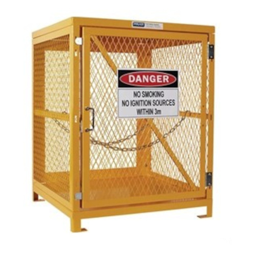 WORKWEAR, SAFETY & CORPORATE CLOTHING SPECIALISTS - Forklift Storage Cage. 1 Storage Level Up To 4 Forklift Cylinders