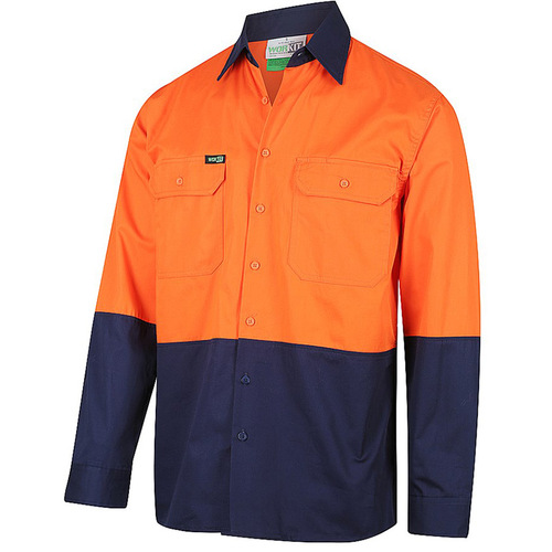 WORKWEAR, SAFETY & CORPORATE CLOTHING SPECIALISTS Hi-Vis Lightweight Adjustable Cuff Shirt