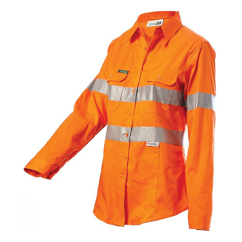 WORKWEAR, SAFETY & CORPORATE CLOTHING SPECIALISTS - Hi-Vis Womens Lightweight Taped Shirt