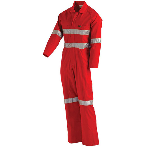 WORKWEAR, SAFETY & CORPORATE CLOTHING SPECIALISTS - Hi-Vis Mid-weight Taped Coverall with YKK 2 Way Nylon Zip