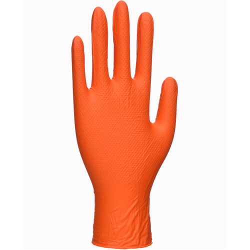 WORKWEAR, SAFETY & CORPORATE CLOTHING SPECIALISTS Orange HD Disposable Gloves