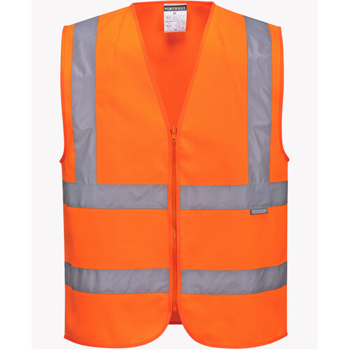 WORKWEAR, SAFETY & CORPORATE CLOTHING SPECIALISTS - Hi-Vis Zipped Band & Brace Vest