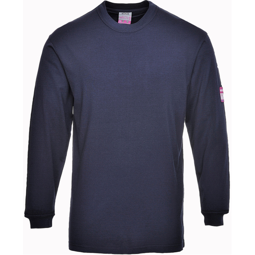 WORKWEAR, SAFETY & CORPORATE CLOTHING SPECIALISTS - Flame Resistant Anti-Static Long Sleeve T-Shirt