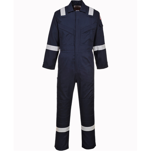 WORKWEAR, SAFETY & CORPORATE CLOTHING SPECIALISTS FR21 - Flame Resistant Super Light Weight Anti-Static Coverall 210g