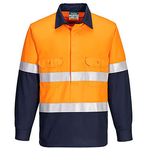 WORKWEAR, SAFETY & CORPORATE CLOTHING SPECIALISTS FR Two Tone Closed Front Vented Shirt