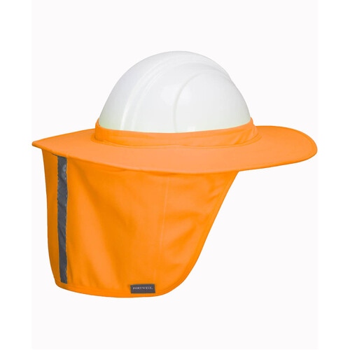 WORKWEAR, SAFETY & CORPORATE CLOTHING SPECIALISTS - Hi-Vis Hard Hat Brim with Neck Shade