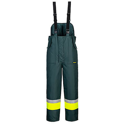 WORKWEAR, SAFETY & CORPORATE CLOTHING SPECIALISTS - Huski Hi-Vis Freezer Bib & Brace