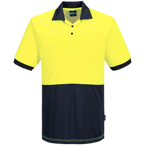 WORKWEAR, SAFETY & CORPORATE CLOTHING SPECIALISTS - Hi Vis Class D Contrast Polo Shirt S/S